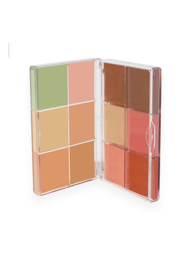 REVOLUTION Everything Base Face Icon Complexion Palette Light - Image 3